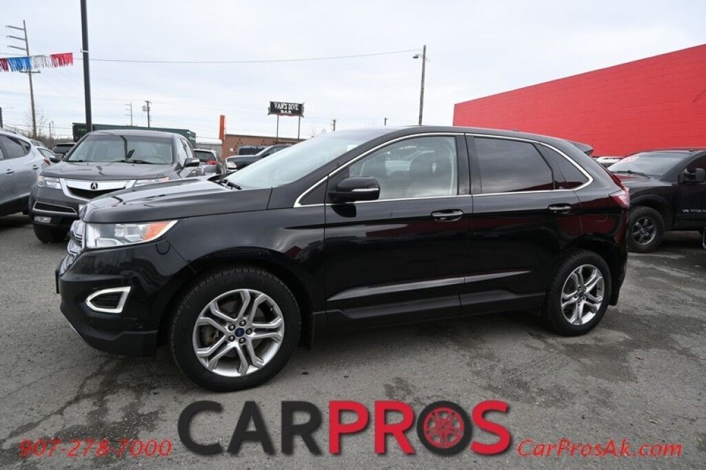 2017 Ford Edge Titanium - AWD - Power Heated/Cooled Leather Seats - 2nd Row Heated Seats - Heated Steering Wheel - Keyless Entry w/ Push To Start - Remote Start - NAV - Bluetooth - Panoramic Sunroof - Block Heater