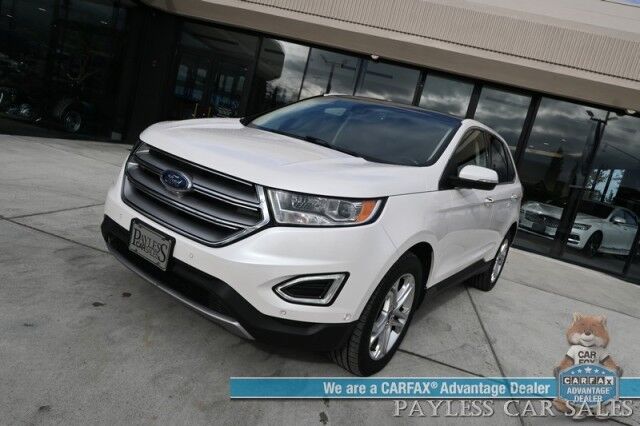 2017 Ford Edge Titanium / AWD / Auto Start / Power Heated & Cooled Leather Seats / NAV / Panoramic Sunroof / Sony Speakers / Lane Watch & Blind Spot Alert / Apple CarPlay & Android Auto / Back Up Cam / 27 MPG Anchorage AK