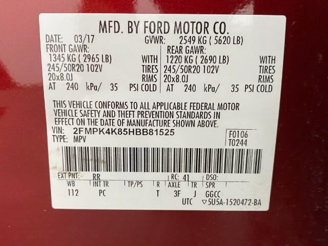2017 Ford Edge Titanium Appleton WI