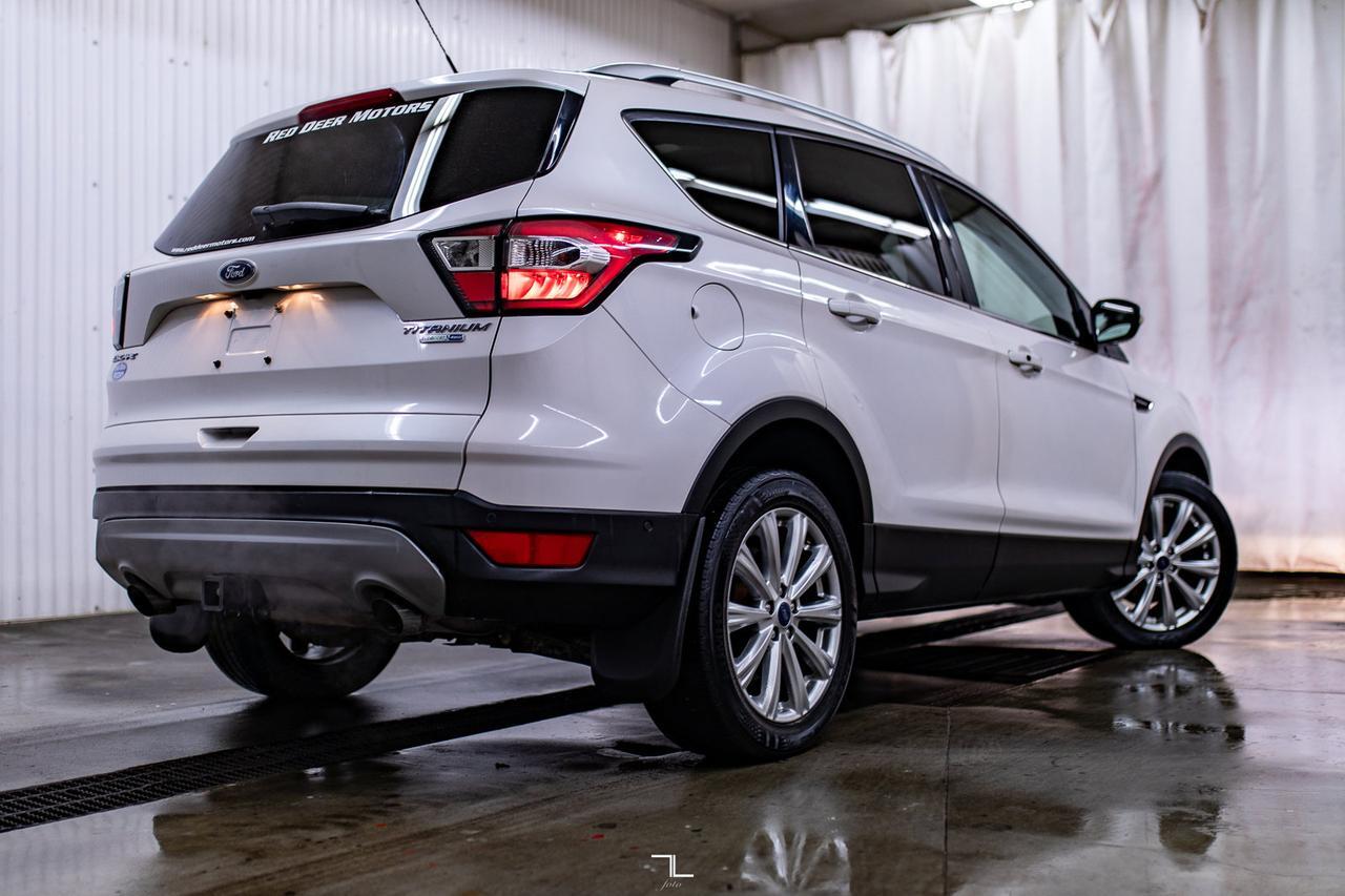 2017 Ford Escape AWD Titanium Leather Roof Nav BCam Red Deer AB