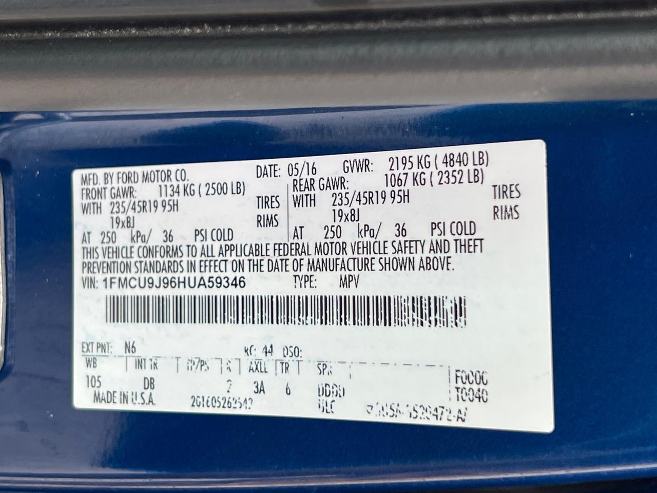 2017 Ford Escape Titanium Hagerstown MD