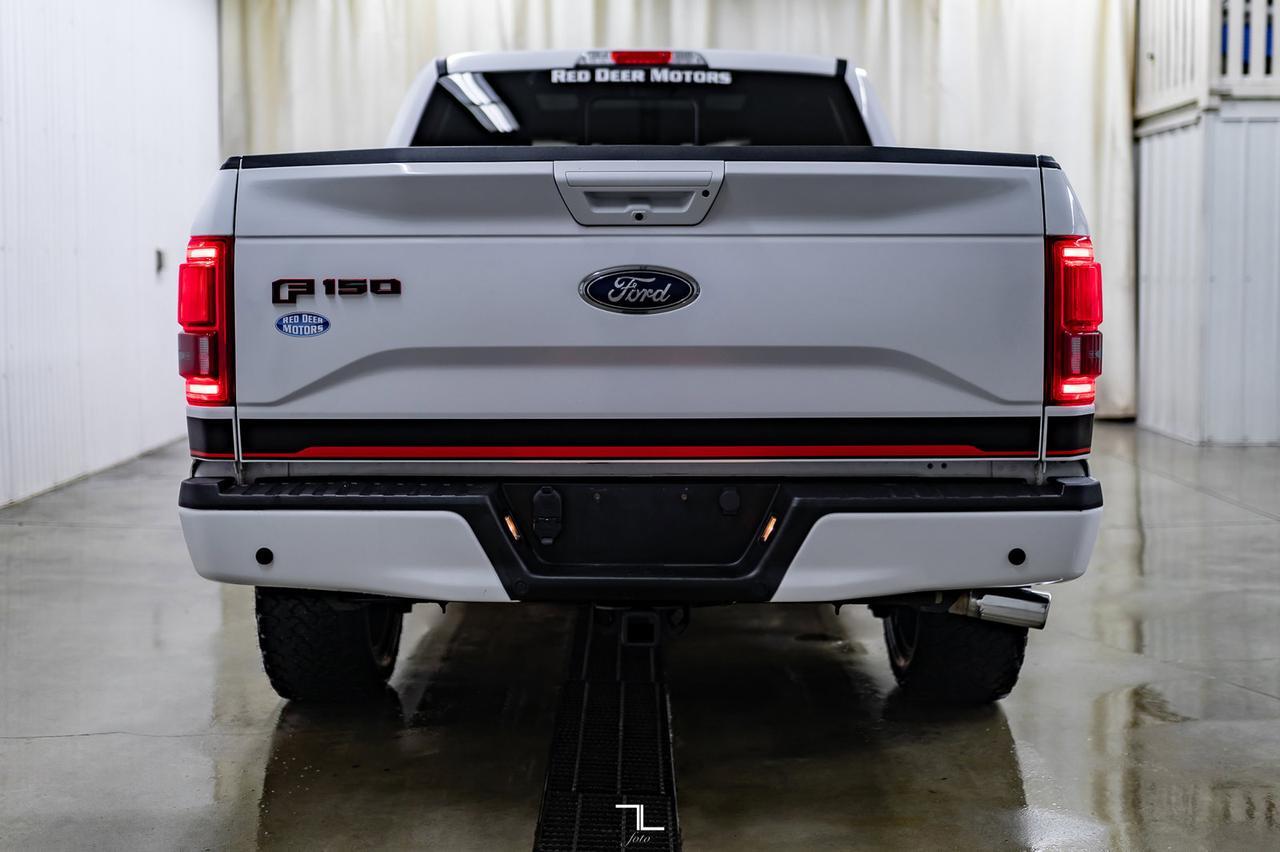 2017 Ford F-150 4x4 Super Crew Lariat FX4 Appearance PKG Leather Roof Nav Red Deer AB