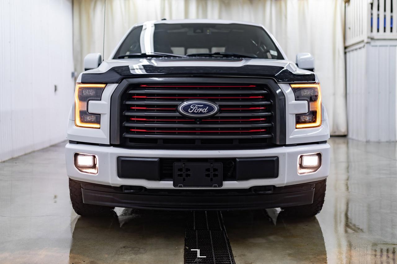 2017 Ford F-150 4x4 Super Crew Lariat FX4 Appearance PKG Leather Roof Nav Red Deer AB