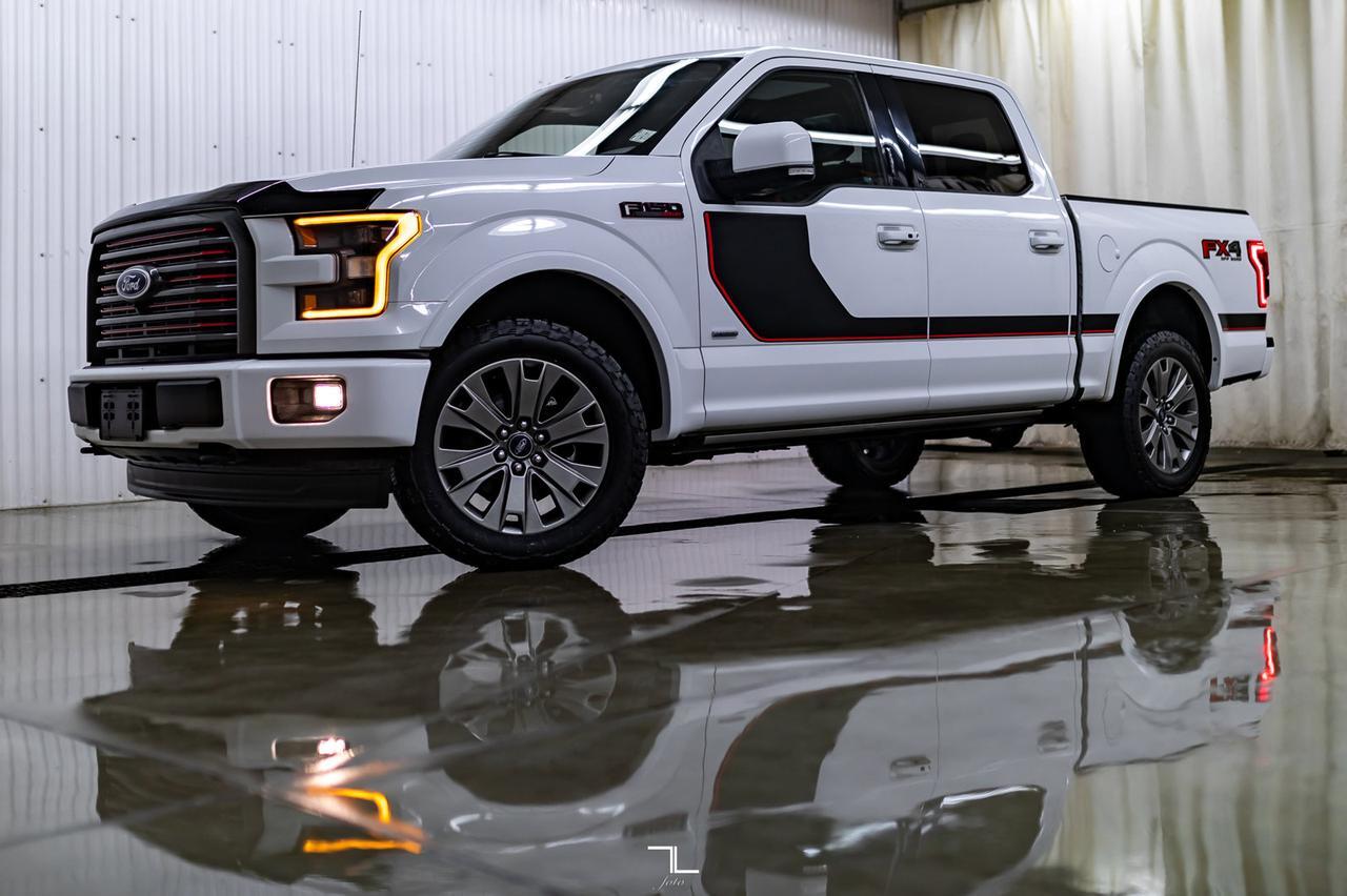 2017 Ford F-150 4x4 Super Crew Lariat FX4 Appearance PKG Leather Roof Nav Red Deer AB