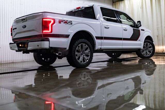 2017 Ford F-150 4x4 Super Crew Lariat FX4 Appearance PKG Leather Roof Nav Red Deer AB