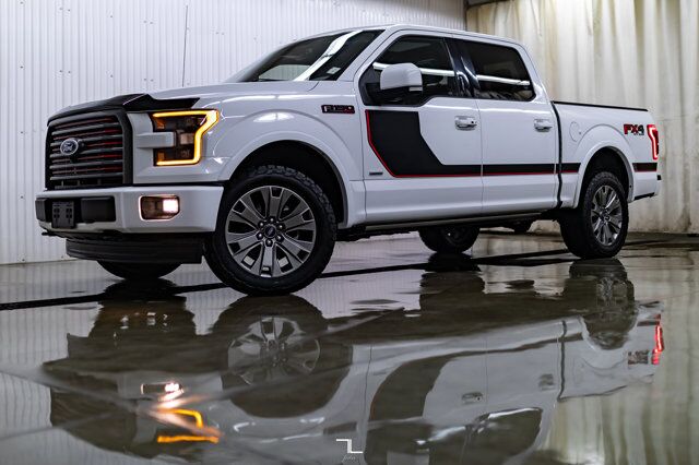 2017 Ford F-150 4x4 Super Crew Lariat FX4 Appearance PKG Leather Roof Nav Red Deer AB