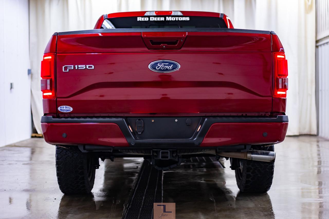 2017 Ford F-150 4x4 Super Crew Lariat FX4 Leather Roof Nav Red Deer AB