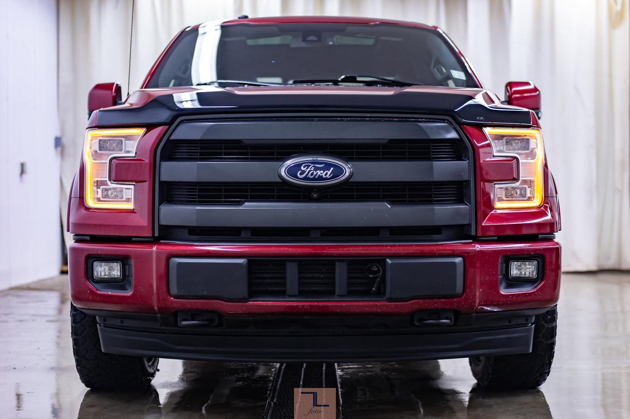 2017 Ford F-150 4x4 Super Crew Lariat FX4 Leather Roof Nav Red Deer AB