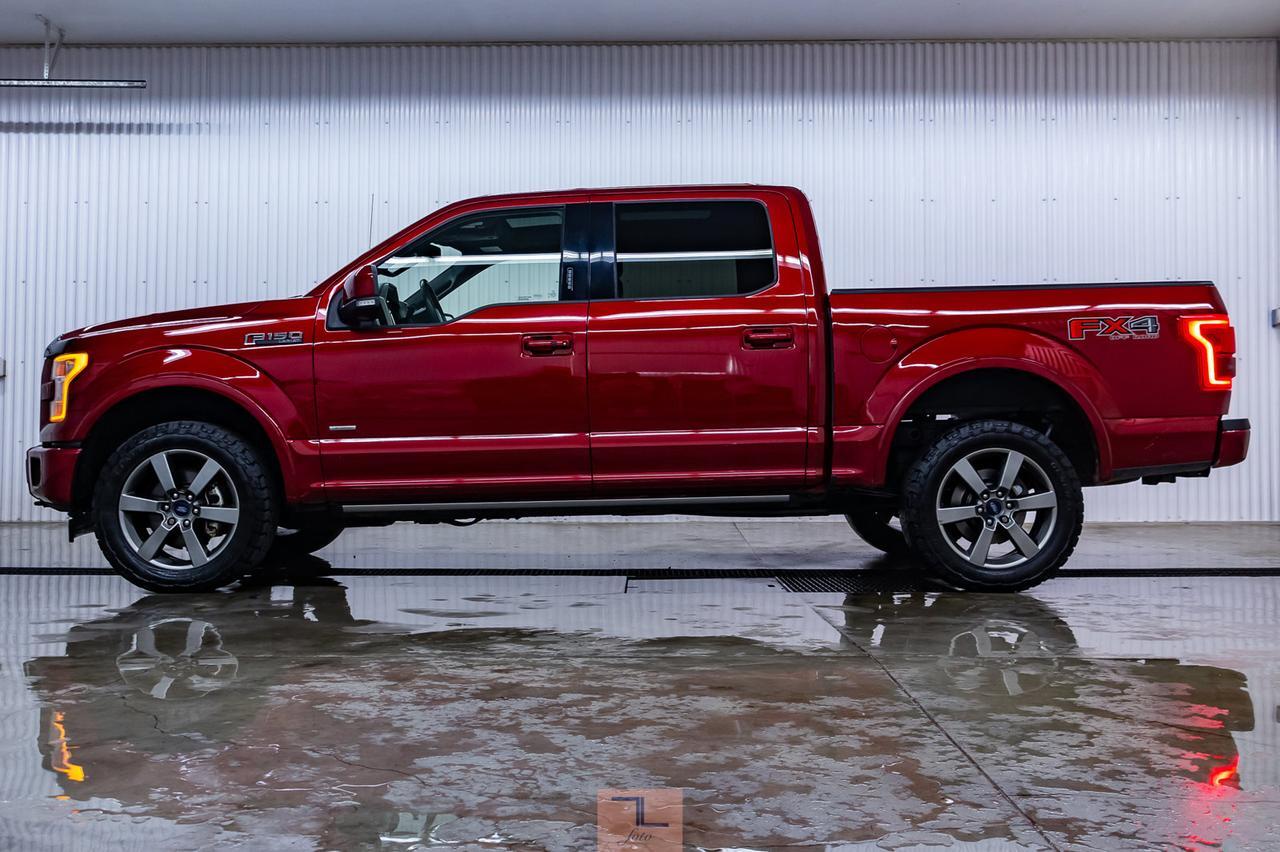 2017 Ford F-150 4x4 Super Crew Lariat FX4 Leather Roof Nav Red Deer AB