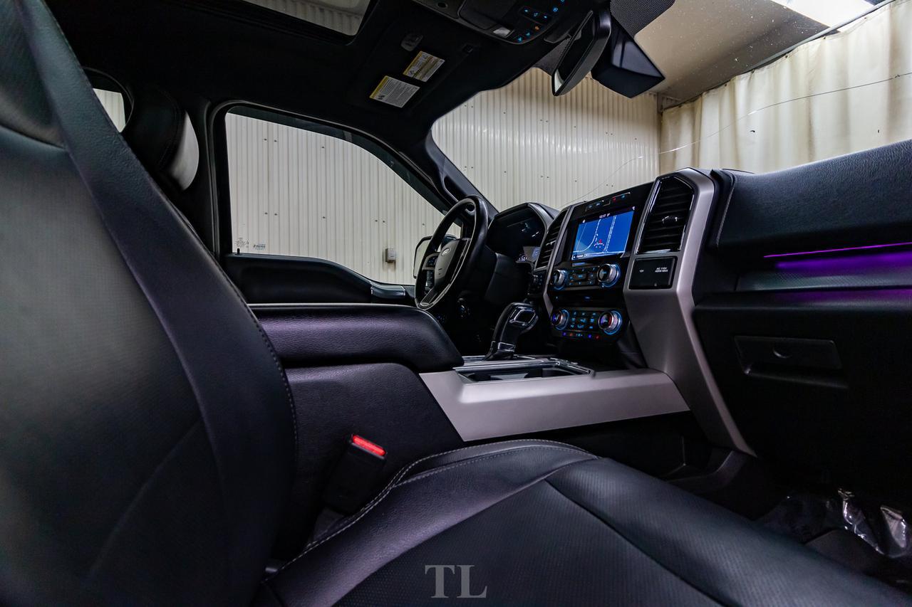 2017 Ford F-150 4x4 Super Crew Lariat FX4 Leather Roof Nav Red Deer AB