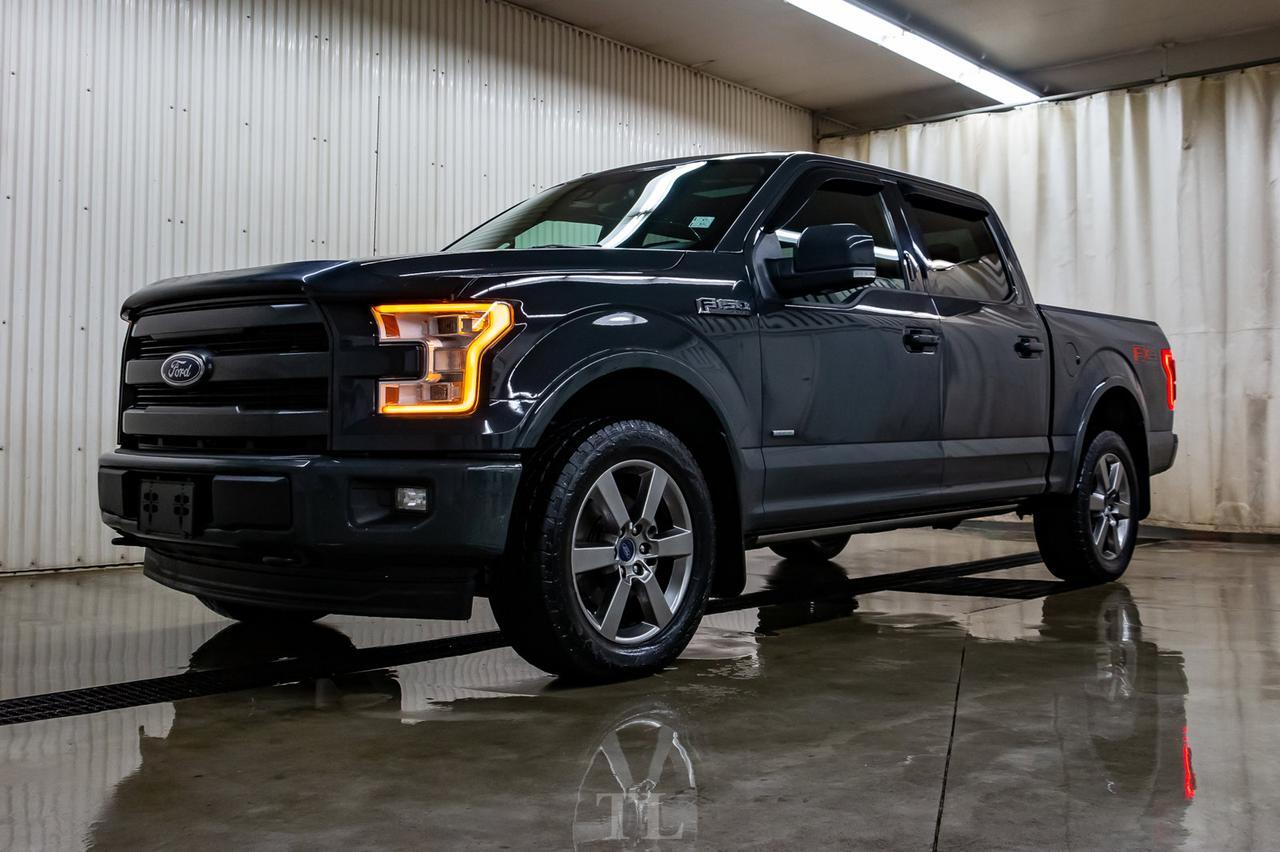 2017 Ford F-150 4x4 Super Crew Lariat FX4 Leather Roof Nav Red Deer AB