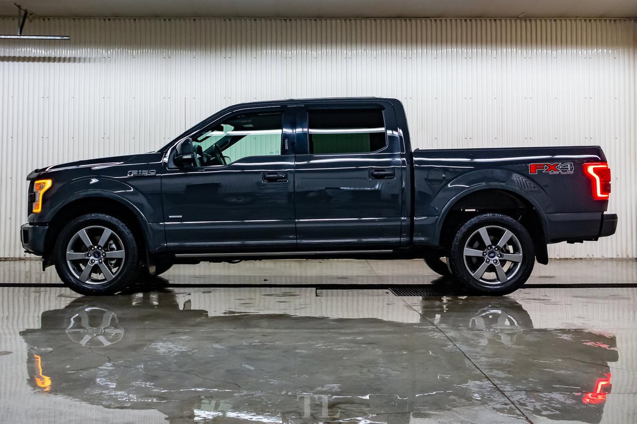 2017 Ford F-150 4x4 Super Crew Lariat FX4 Leather Roof Nav Red Deer AB