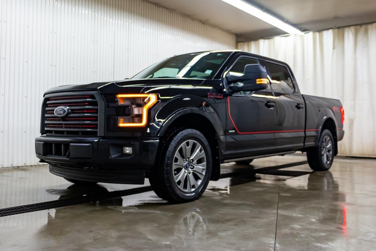 2017 Ford F-150 4x4 Super Crew Lariat FX4 Longbox Leather Roof Nav Red Deer AB