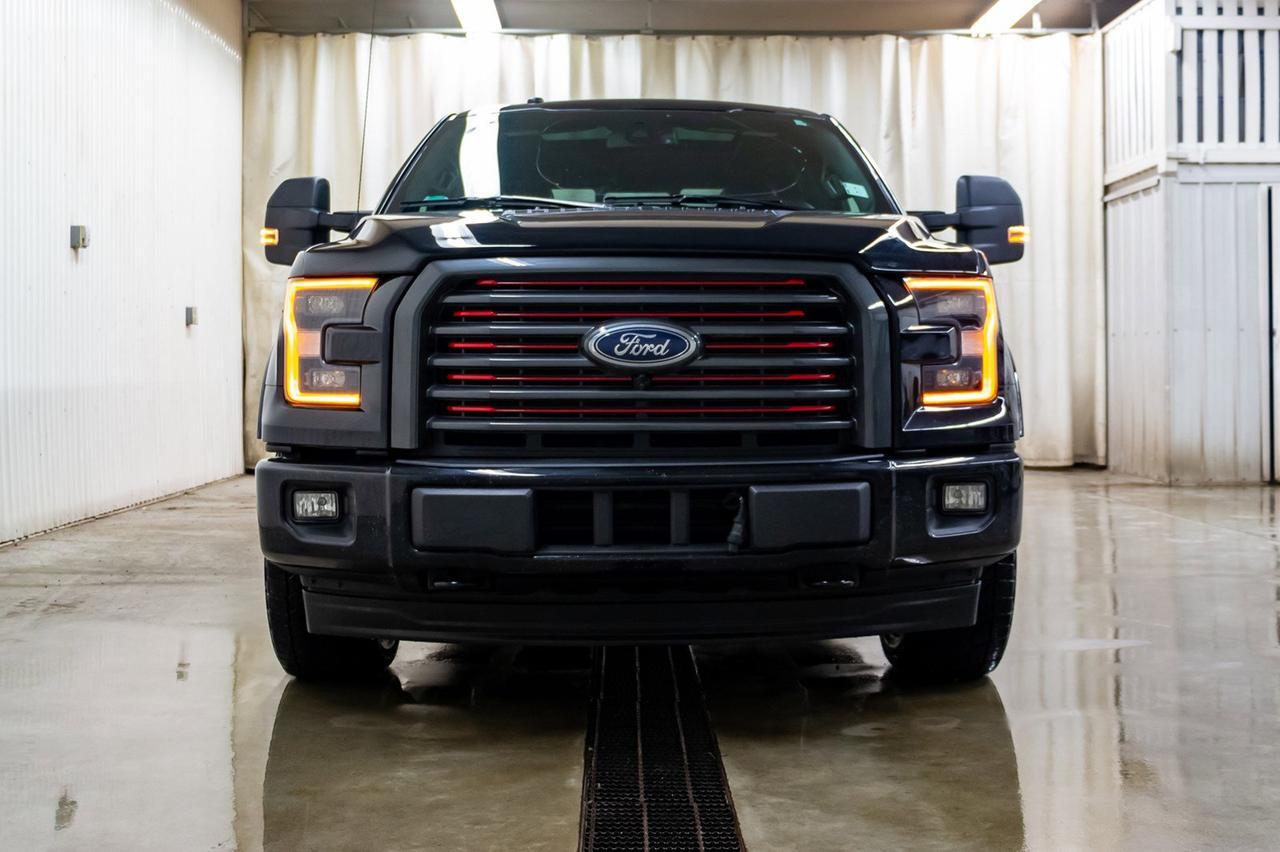 2017 Ford F-150 4x4 Super Crew Lariat FX4 Longbox Leather Roof Nav Red Deer AB