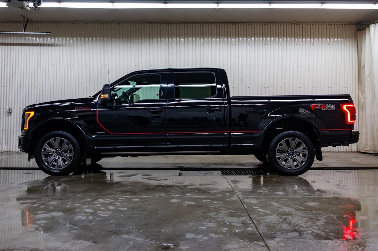 2017 Ford F-150 4x4 Super Crew Lariat FX4 Longbox Leather Roof Nav Red Deer AB
