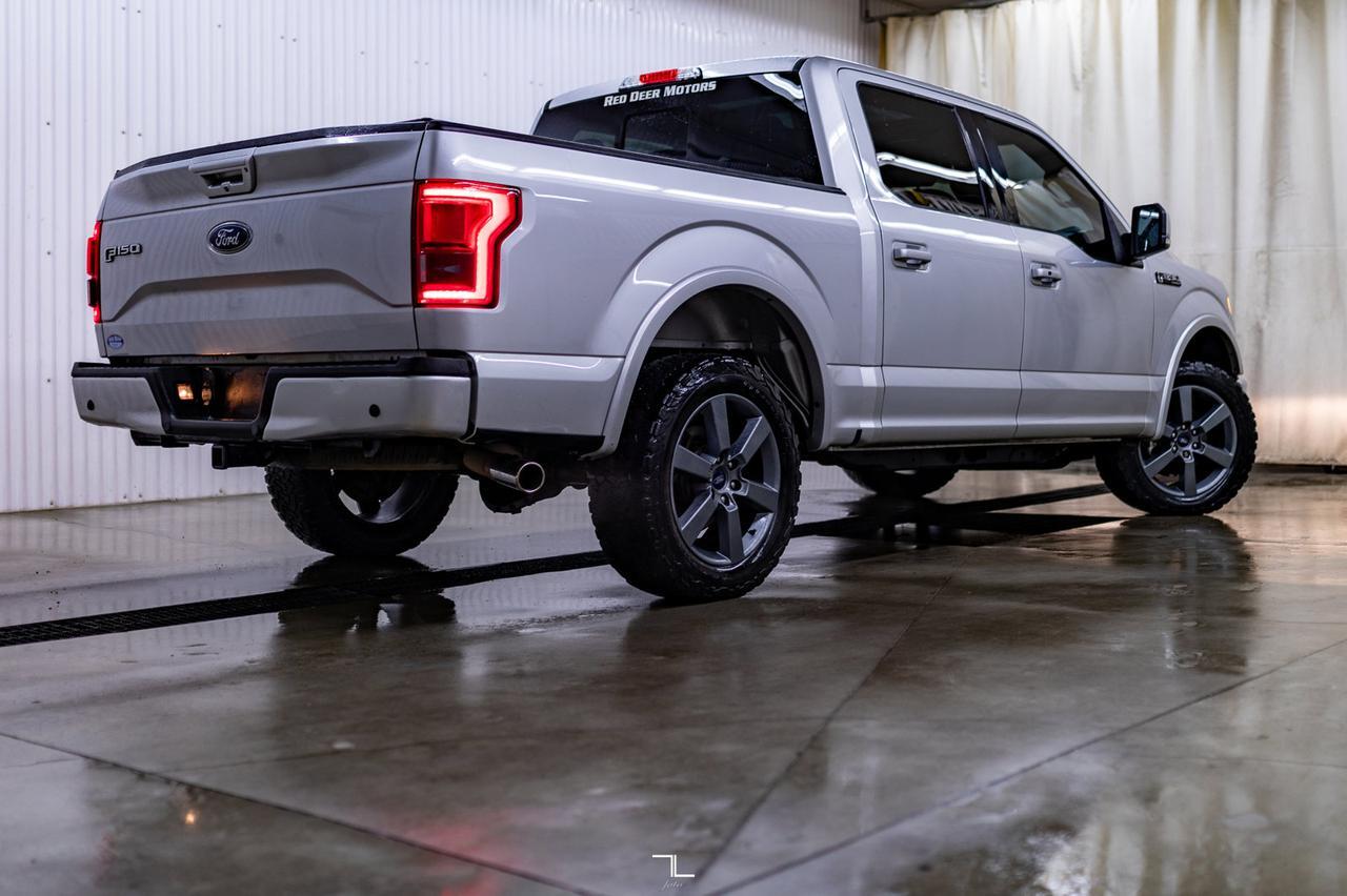 2017 Ford F-150 4x4 Super Crew Lariat Leather Roof Nav BCam Red Deer AB