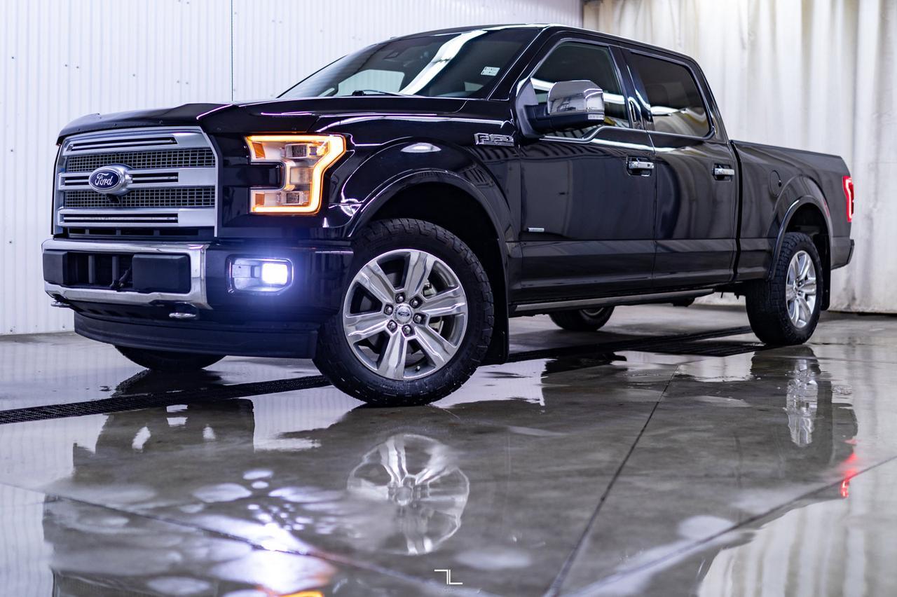 2017 Ford F-150 4x4 Super Crew Platinum Longbox Leather Roof Nav Red Deer AB