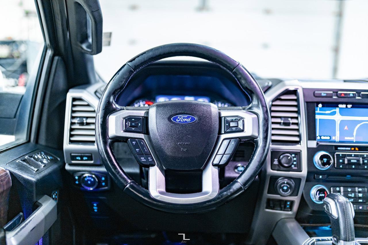 2017 Ford F-150 4x4 Super Crew Platinum Longbox Leather Roof Nav Red Deer AB