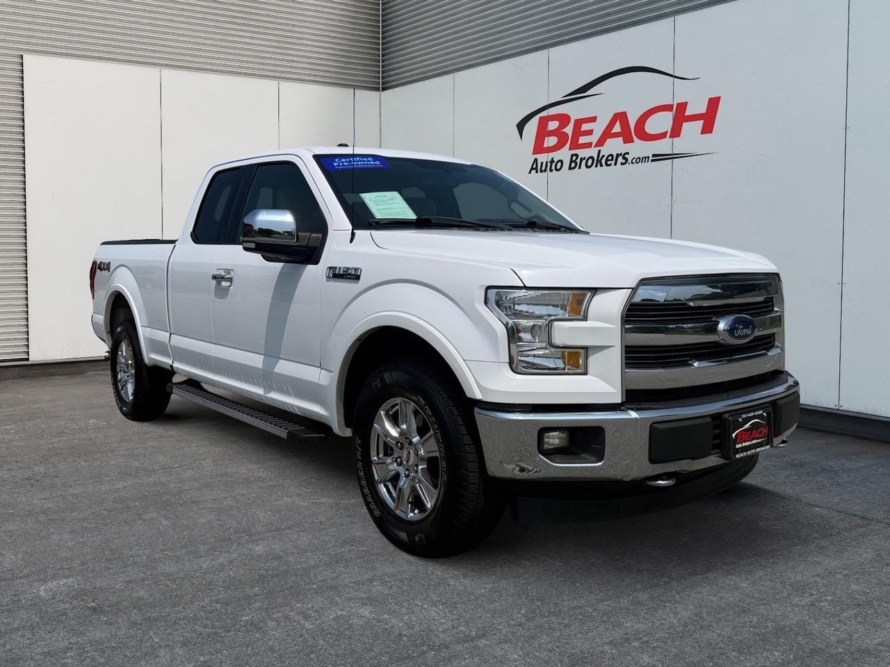 2017 Ford F-150 Lariat, 5.0L V8, HEATED/VENTILATED SEATS, UNIVERSAL GARAGE DOOR OPENER, BLUETOOTH, RUNNING BOARDS, POWER SLIDING REAR WINDOW, BACKUP CAMERA, POWER FOLDING MIRRORS, REMOTE START, ONLY 1 OWNER!