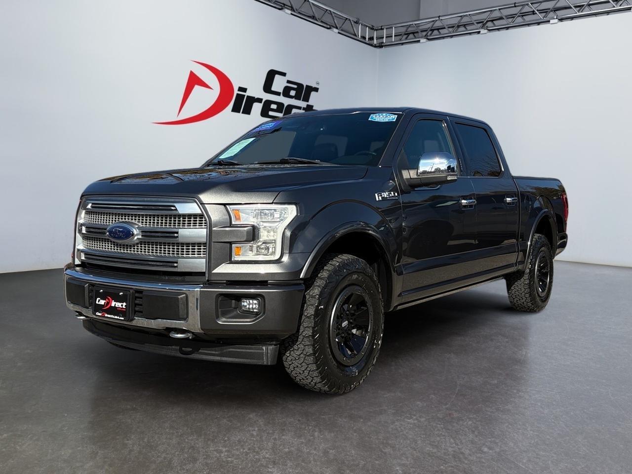 2017 Ford F-150 Platinum, POWER RUNNING BOARDS, POWER TAILGATE, TWIN PANEL MOONROOF, BLIND SPOT ALERT, LANE KEEP ASSIST, PRO TRAILER BACKUP ASSIST, HEATED STEERING WHEEL & FRONT/REAR SEATS, NAVIGATION, ONLY 44K MILES, JUST 1 OWNER, CLEAN CARFAX, RIDE TOUGH! Virginia Beach VA