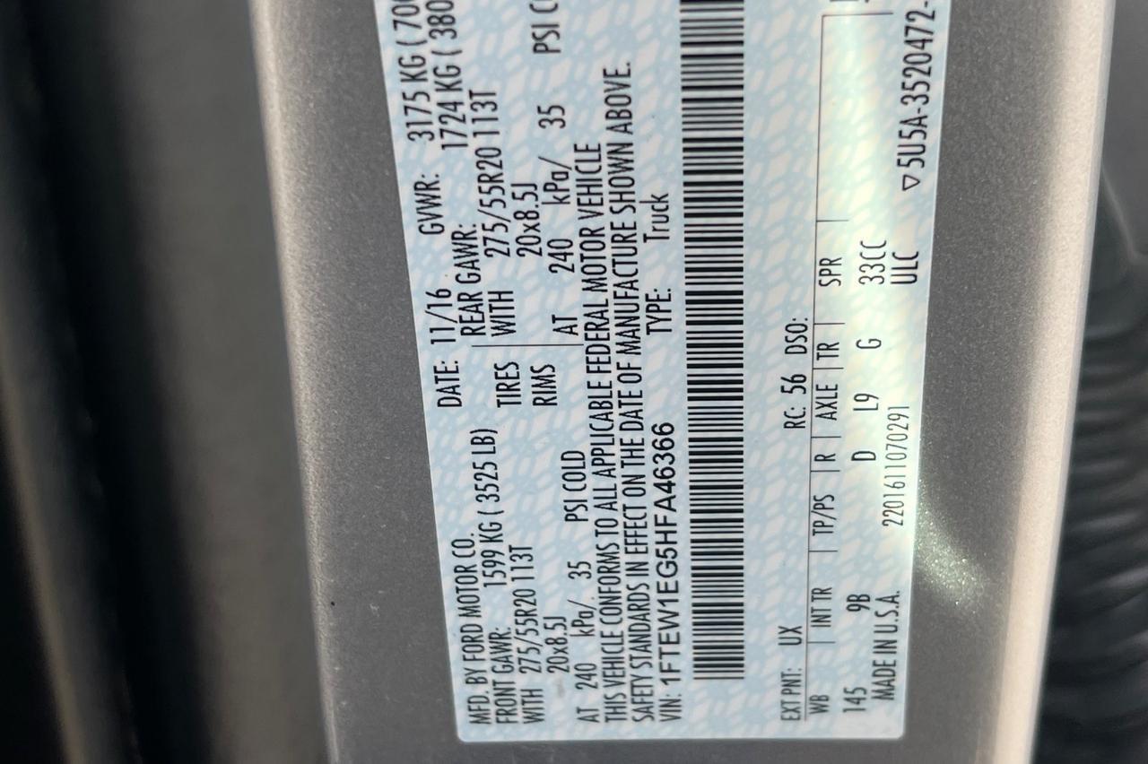 2017 Ford F-150 Platinum Ontario OR