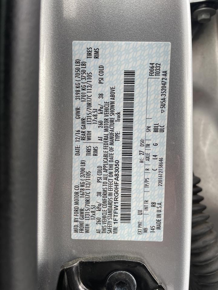 2017 Ford F-150 Raptor Springfield VA