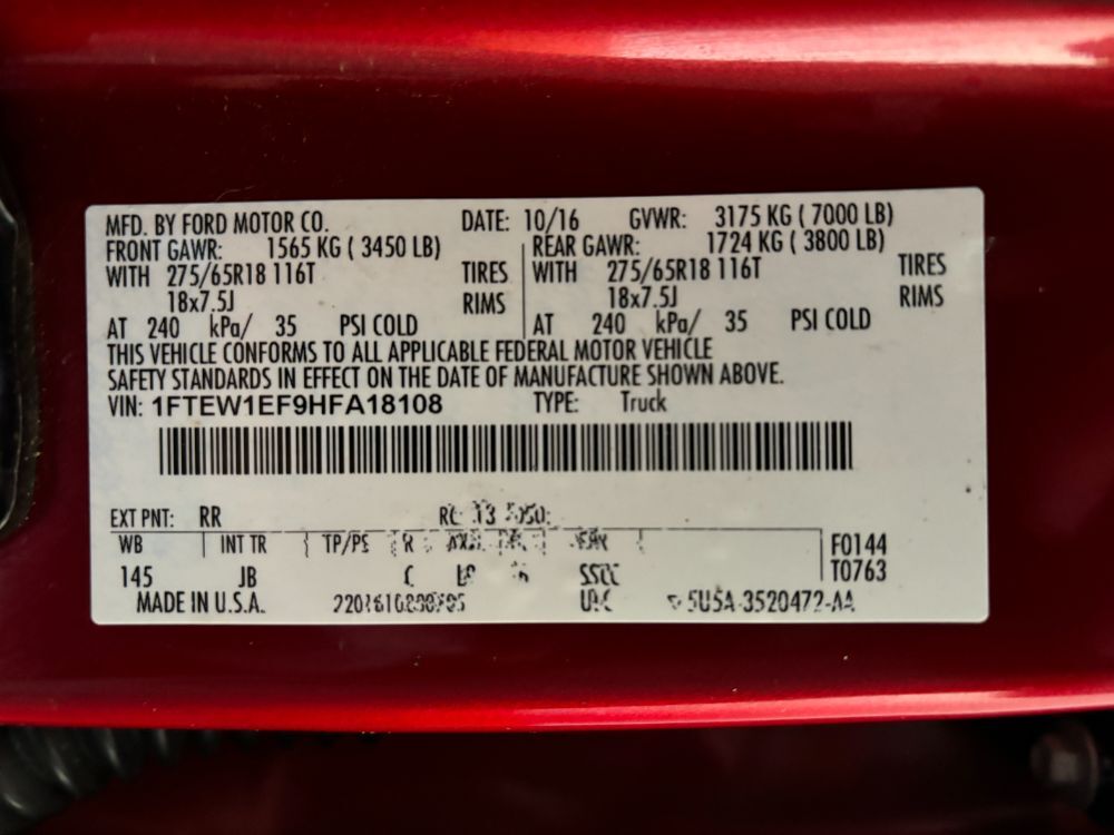 2017 Ford F-150 XLT Franklin OH