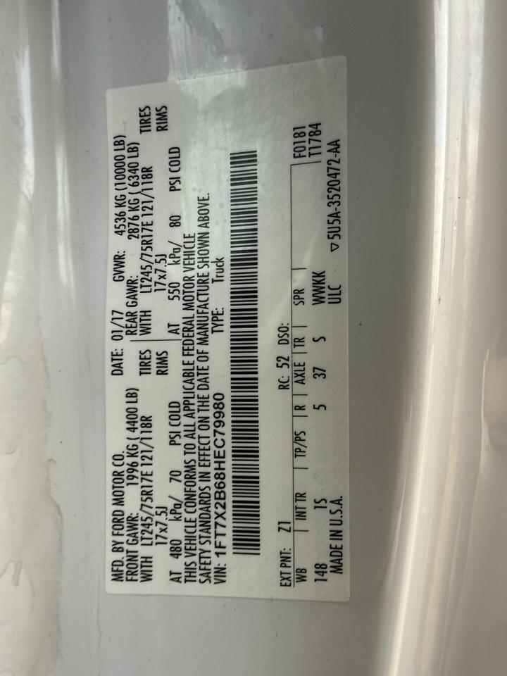 2017 Ford F-250 4x4 Flatbed XL Collinsville OK