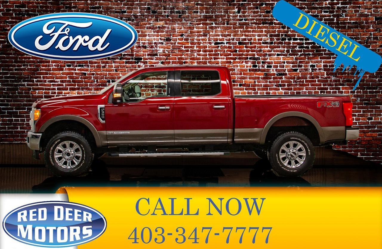 2017 Ford F-350 4x4 Crew Cab Lariat FX4 Diesel Leather Roof Nav Red Deer AB
