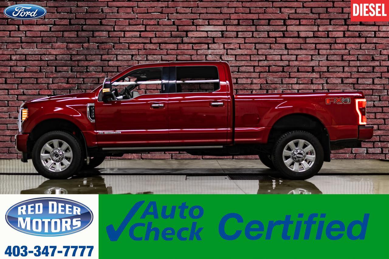 2017 Ford F-350 4x4 Crew Cab Platinum Diesel Leather Roof Nav BCam Red Deer AB