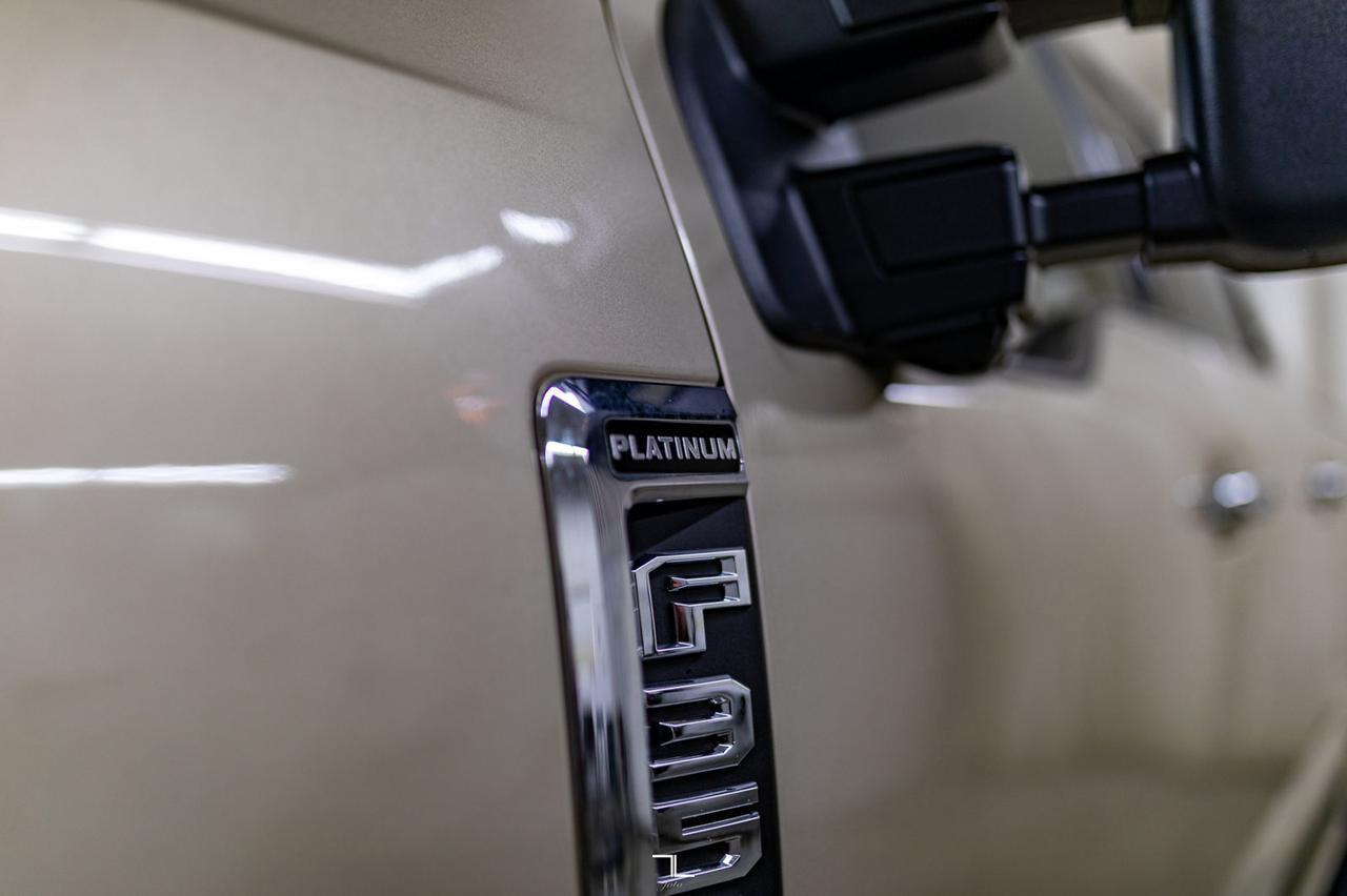 2017 Ford F-350 4x4 Crew Cab Platinum FX4 Diesel 8&quot; Lift Leather Roof Nav Red Deer AB