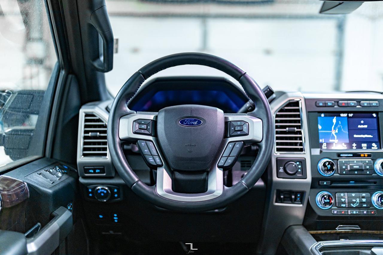 2017 Ford F-350 4x4 Crew Cab Platinum FX4 Diesel 8&quot; Lift Leather Roof Nav Red Deer AB