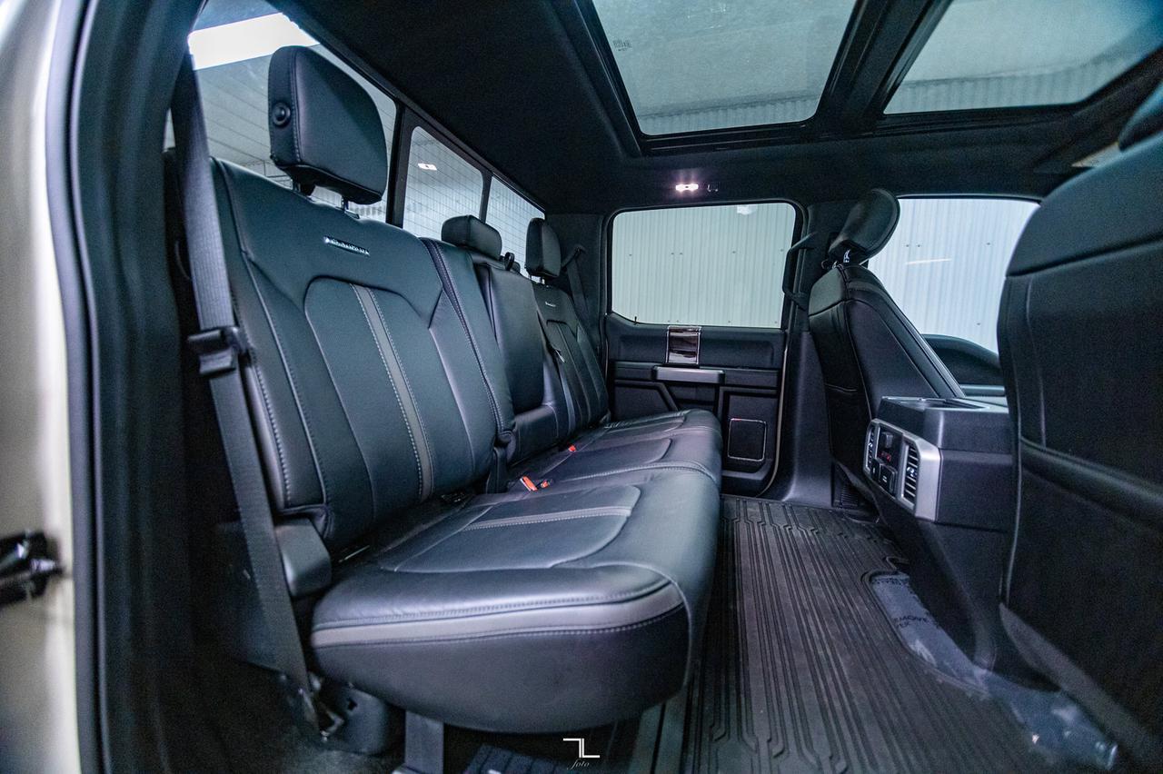 2017 Ford F-350 4x4 Crew Cab Platinum FX4 Diesel 8&quot; Lift Leather Roof Nav Red Deer AB