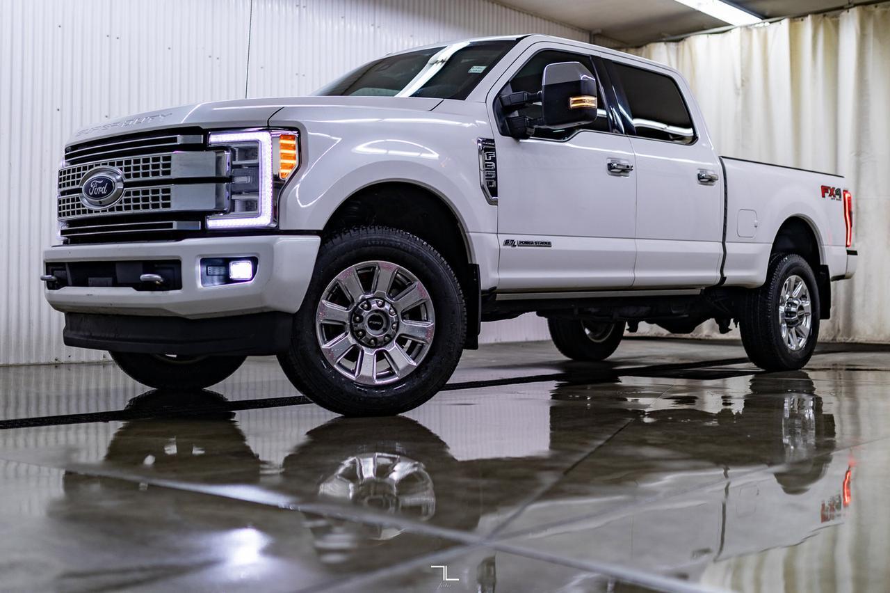 2017 Ford F-350 4x4 Crew Cab Platinum FX4 Diesel Leather Roof Nav Red Deer AB