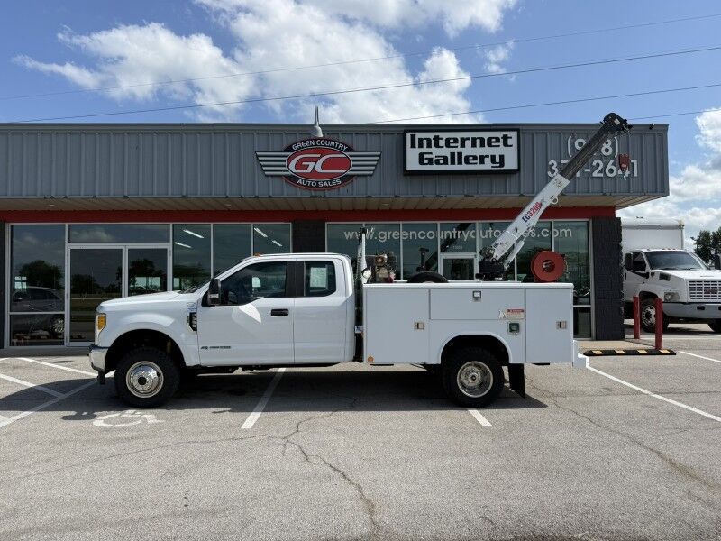 2017 Ford F-350 4x4 Diesel Utility w/ Stellar EC3200 Crane XL Collinsville OK