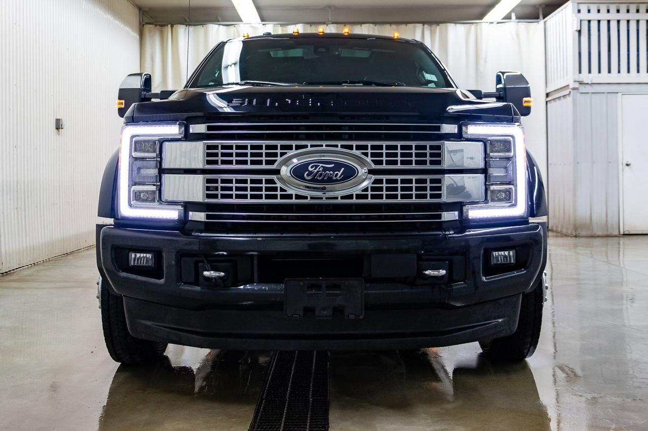 2017 Ford F-450 4x4 Crew Cab Platinum Dually Diesel Leather Roof Nav Red Deer AB