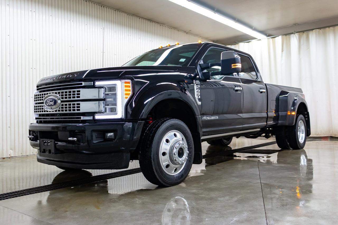 2017 Ford F-450 4x4 Crew Cab Platinum Dually Diesel Leather Roof Nav Red Deer AB