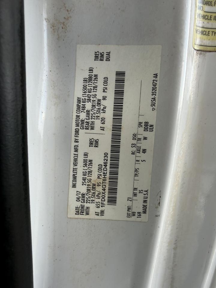 2017 Ford F-450 Diesel Utility w/ 3203 Auto Crane XL Collinsville OK