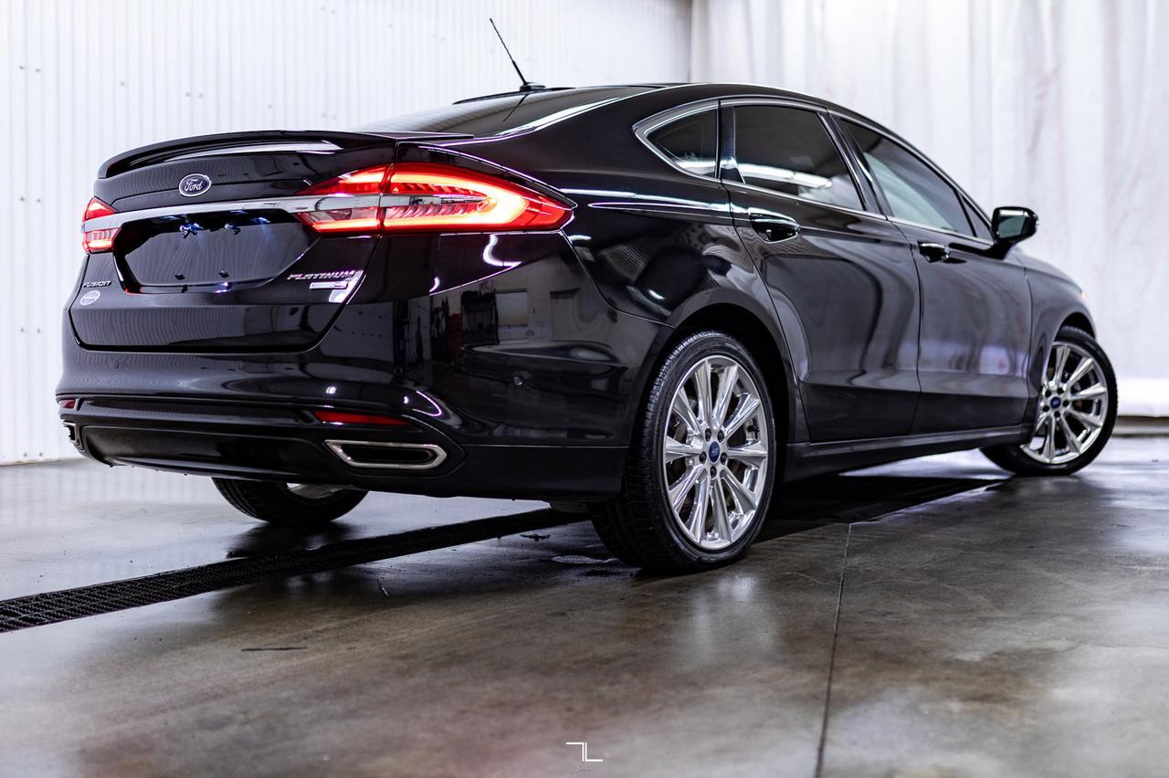 2017 Ford Fusion AWD Platinum Leather Roof Nav BCam Red Deer AB