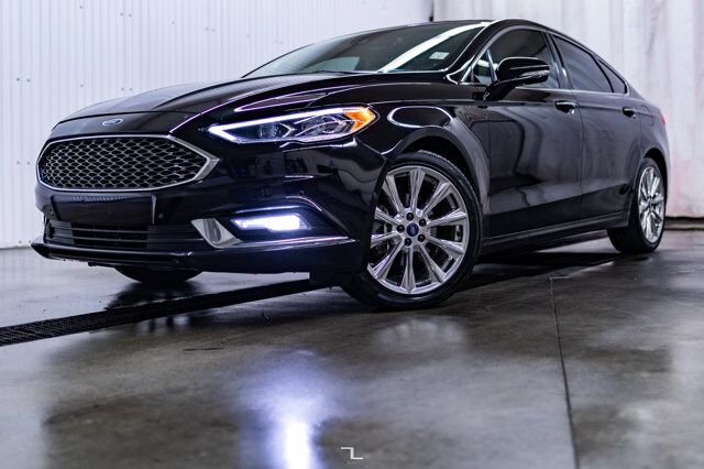 2017 Ford Fusion AWD Platinum Leather Roof Nav BCam Red Deer AB