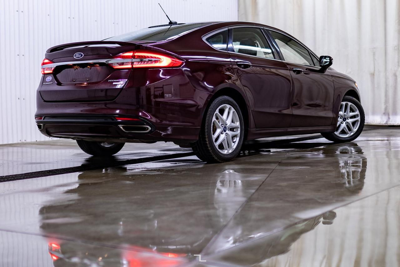 2017 Ford Fusion AWD Titanium Leather Roof Nav BCam Red Deer AB