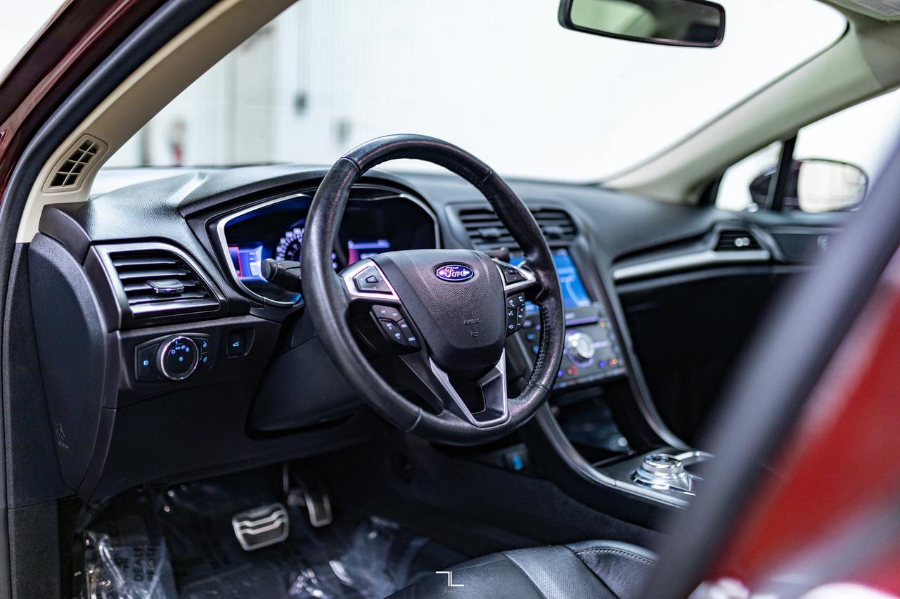 2017 Ford Fusion AWD Titanium Leather Roof Nav BCam Red Deer AB