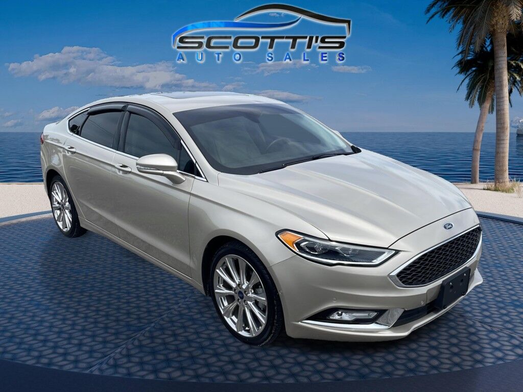 2017 Ford Fusion Platinum~ACCIDENT AVOIDANCE SYSTEMS~ADAPTIVE CRUISE CONTROL~APPROACH LIGHTS~BLIND SPOT~CRASH SENSORS~HEATED SEATS~REMOTE ENGINE START~PREMIUM SOUND SYSTEM~LOW MILES Sarasota FL