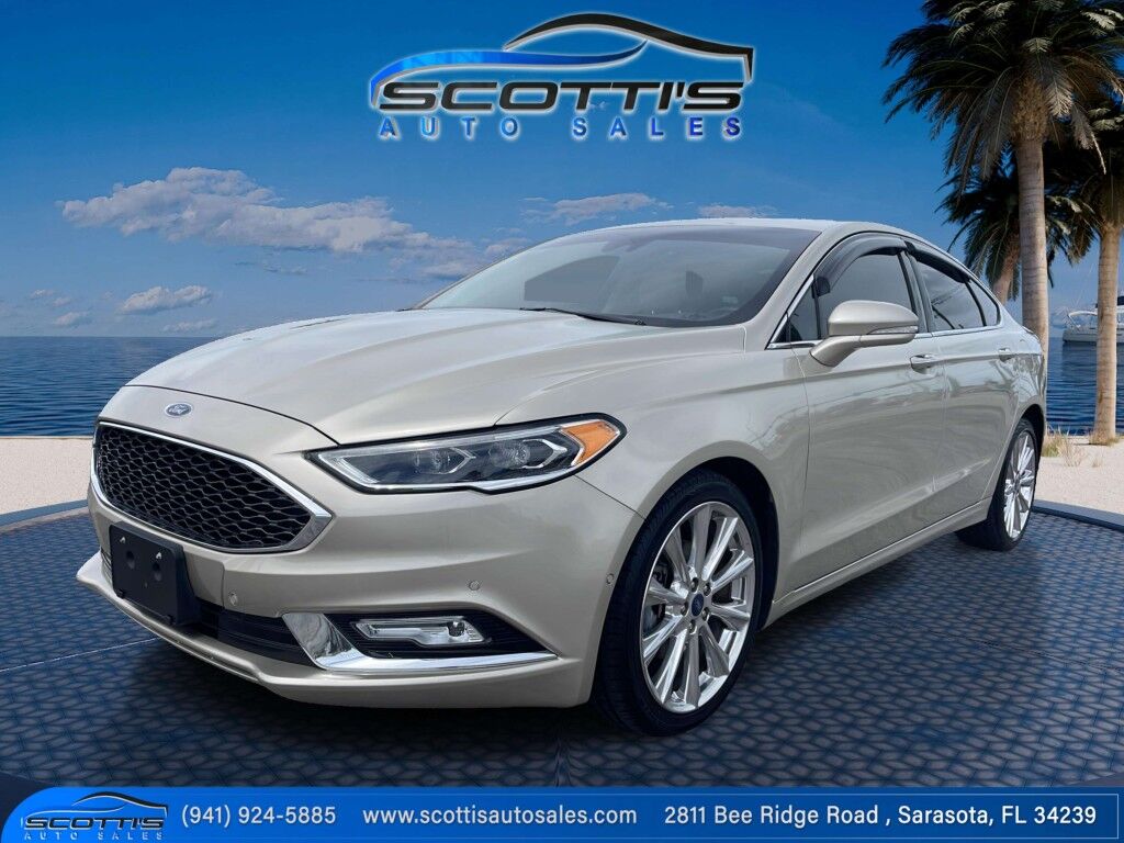 2017 Ford Fusion Platinum~ACCIDENT AVOIDANCE SYSTEMS~ADAPTIVE CRUISE CONTROL~APPROACH LIGHTS~BLIND SPOT~CRASH SENSORS~HEATED SEATS~REMOTE ENGINE START~PREMIUM SOUND SYSTEM~LOW MILES Sarasota FL