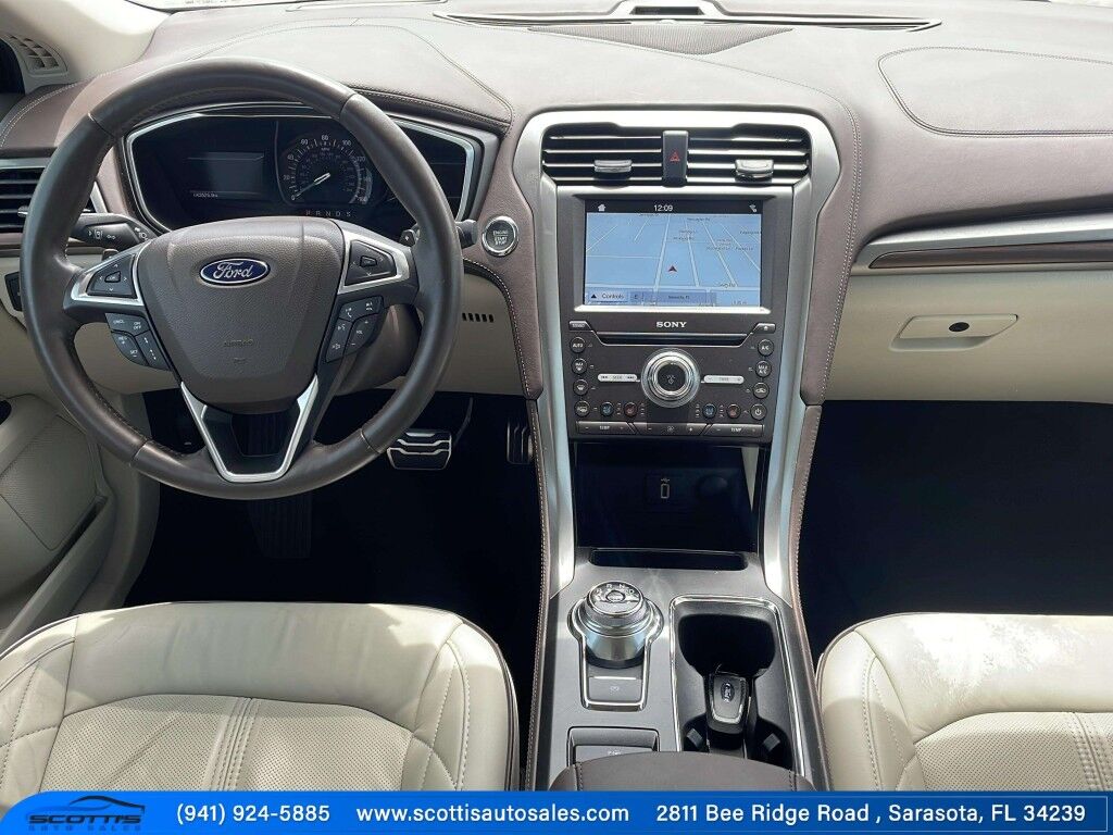 2017 Ford Fusion Platinum~ACCIDENT AVOIDANCE SYSTEMS~ADAPTIVE CRUISE CONTROL~APPROACH LIGHTS~BLIND SPOT~CRASH SENSORS~HEATED SEATS~REMOTE ENGINE START~PREMIUM SOUND SYSTEM~LOW MILES Sarasota FL