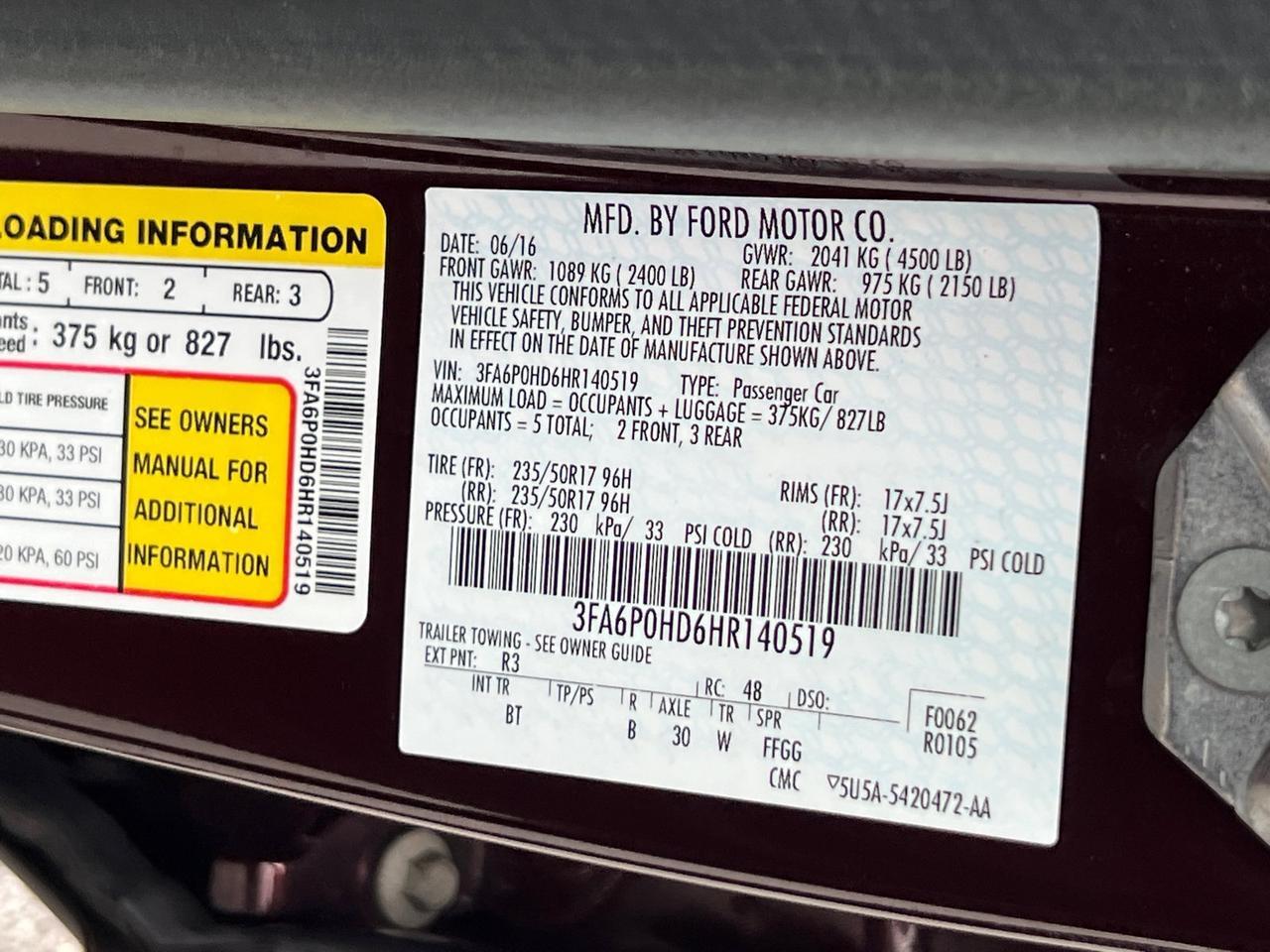 2017 Ford Fusion SE Hagerstown MD