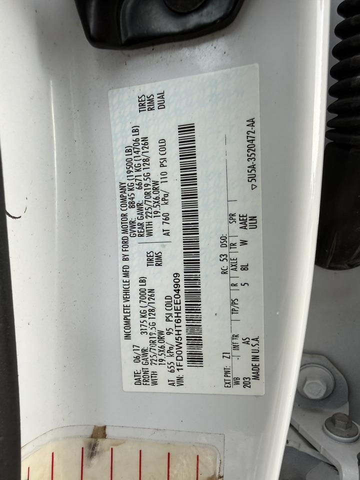 2017 Ford Super Crew F-550 4x4 Diesel Box Truck XL Collinsville OK