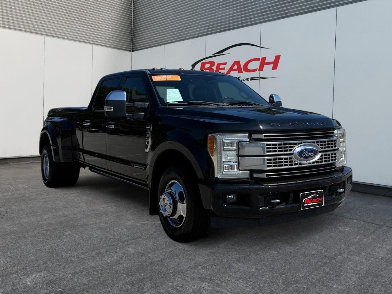 2017 Ford Super Duty F-350 DRW PLATINUM, HEATED & COOLED SEATS, ADJUSTABLE PEDALS, HEATED STEERING WHEEL, SONY SPEAKERS, LONG BED, APPLE CAR PLAY, HARD TONNEAU COVER, POWER RUNNING BOARDS, REMOTE START, THIS COMFORT AND CAPABILITY- THIS TRUCK IS A POWER HOUSE, MAKE IT YOURS TODAY!