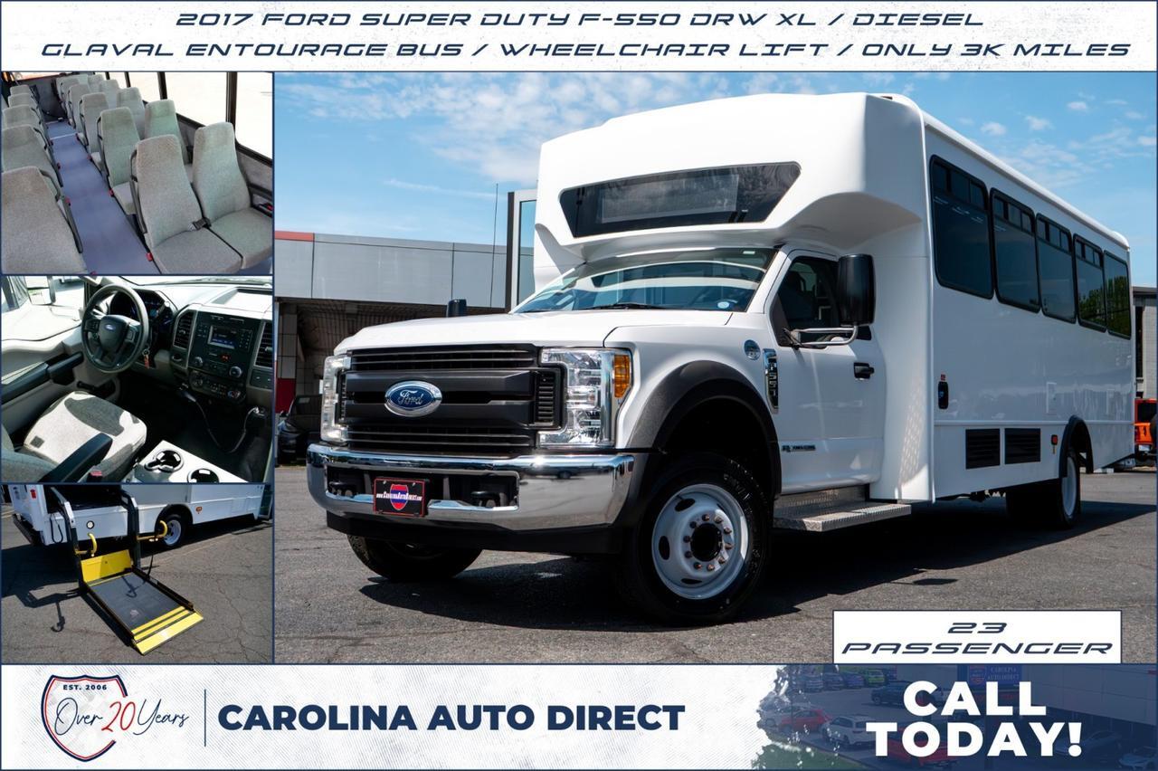 2017 Ford Super Duty F-550 DRW XL / Glaval Entourage Bus / Wheelchair Lift!