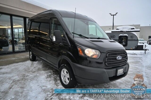2017 Ford Transit Cargo Van T250 Mid Roof / 4X4 / QUIGLEY Conversion / Long Wheel Base / Leather Seats / Aux Input / Back Up Camera / Rear Parking Sensors / Cruise Control / Air Conditioning / Bulkhead / Built In Shelving / Low Miles Anchorage AK